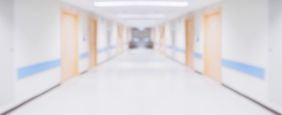 Photo of a hallway in a healthcare location